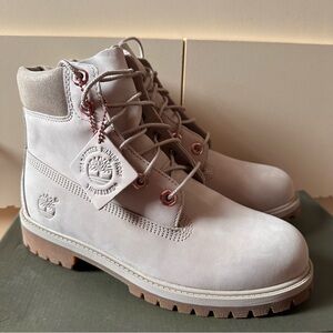 Timberland premium 6 inch boot light taupe youth juniors size 6